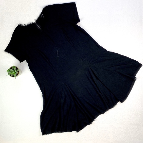 Torrid Black Challis Tee Dress SZ 1X - Picture 3 of 8